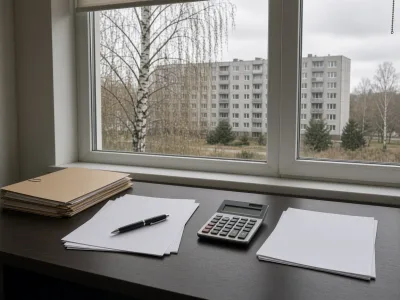 Стол бухгалтера в Новополоцке: папки, калькулятор и чистые листы