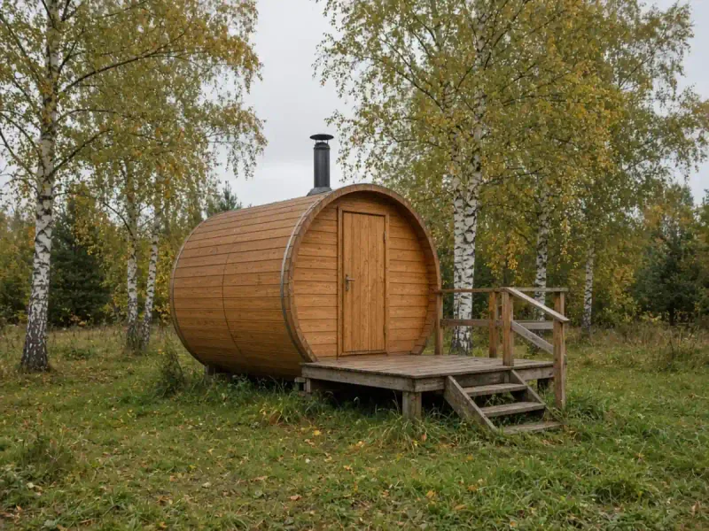 Сосна, лиственница и сырой участок
